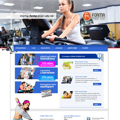 Miniatura strony www: Forma Fitness Club w Żywcu
