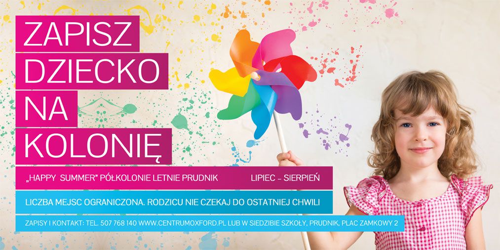 Zapisz dziecko na kolonię – widok zrealizowanej strony internetowej 2