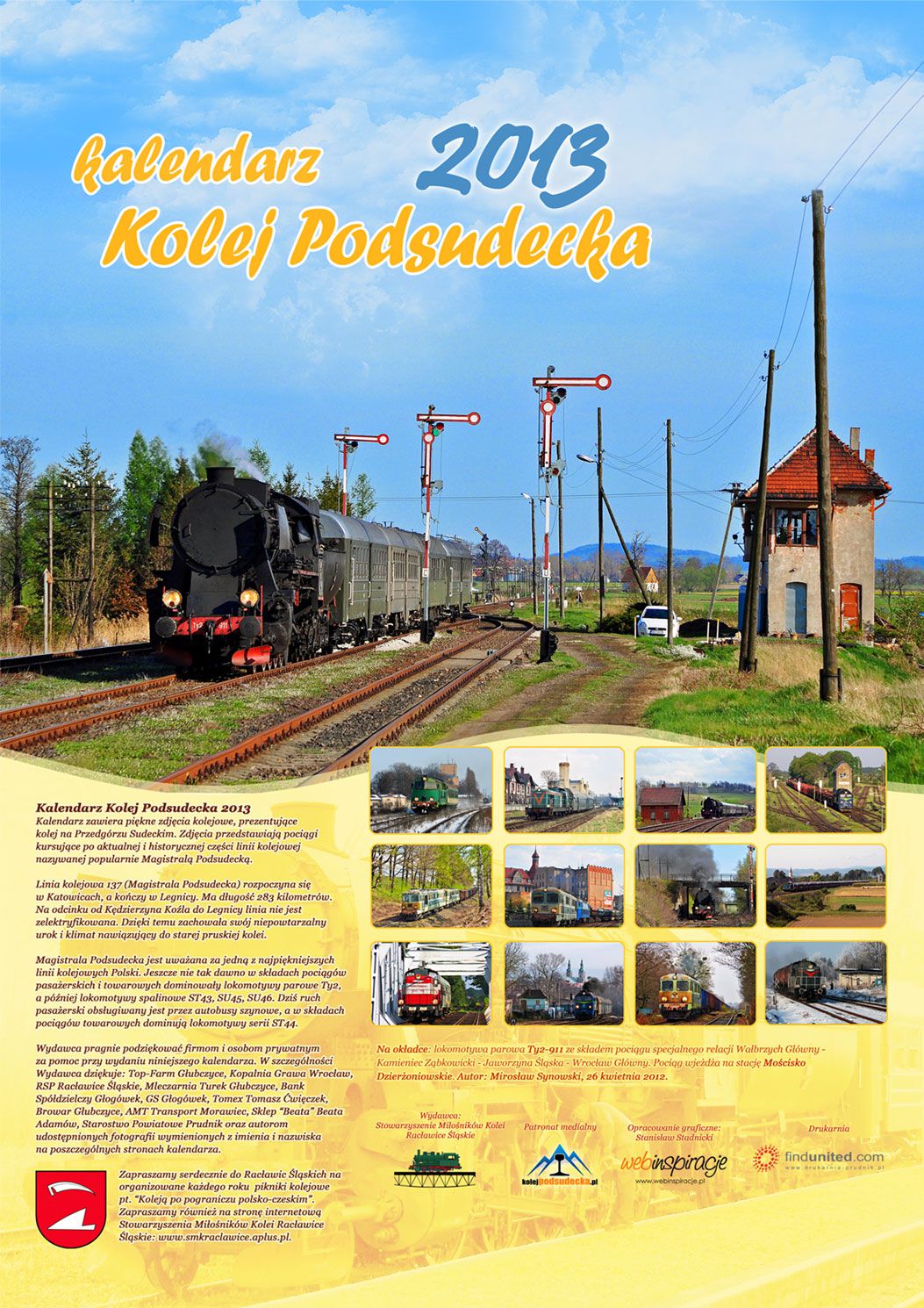 Kalendarz Kolej Podsudecka 2013 – widok zrealizowanej strony internetowej 1
