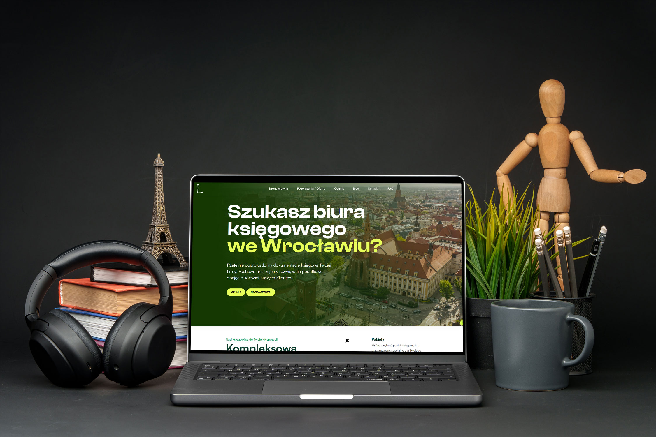 Lantis Biuro Rachunkowe – widok zrealizowanej strony internetowej 1