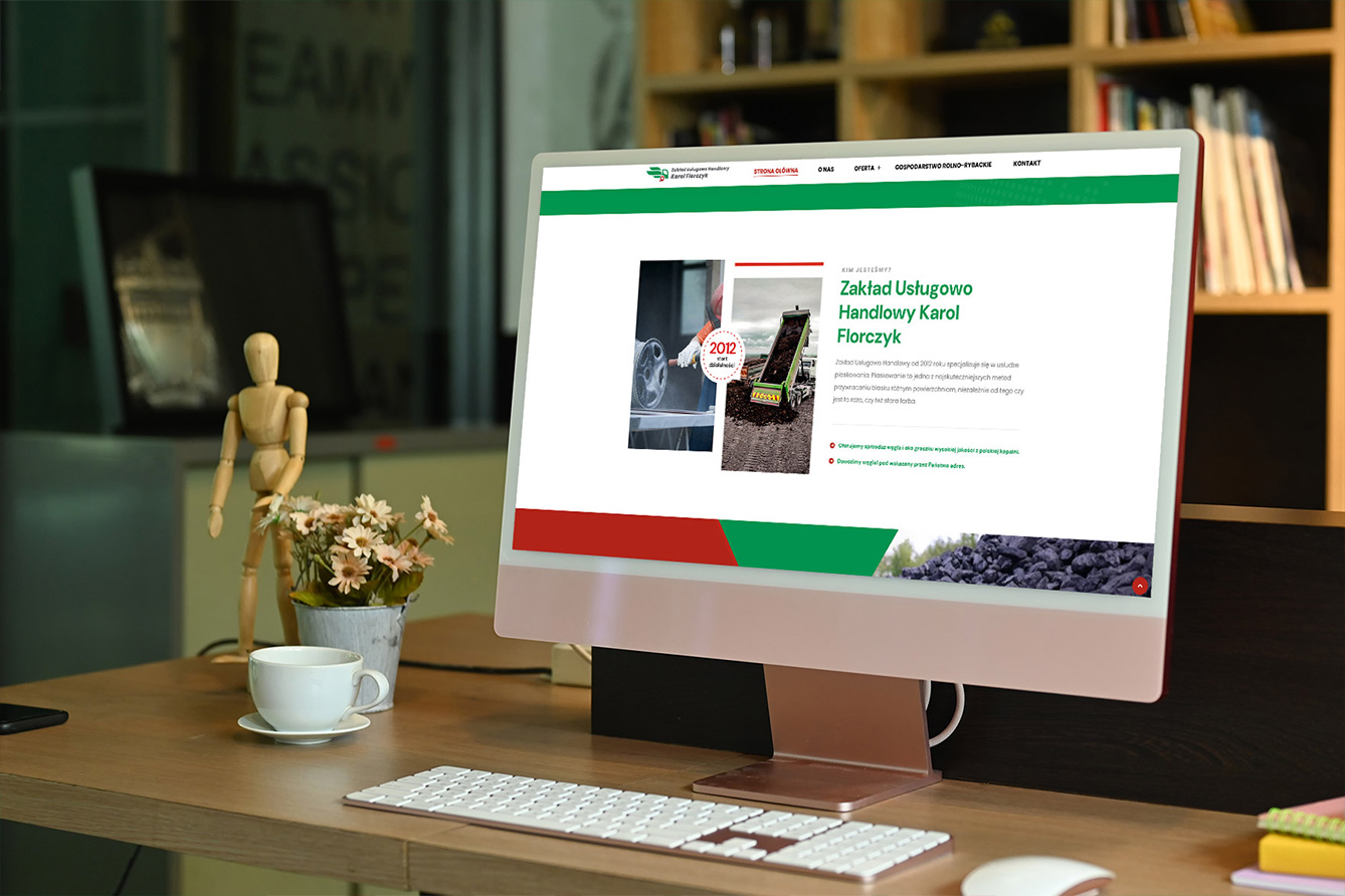 Piaskowanie Florczyk – widok zrealizowanej strony internetowej 2