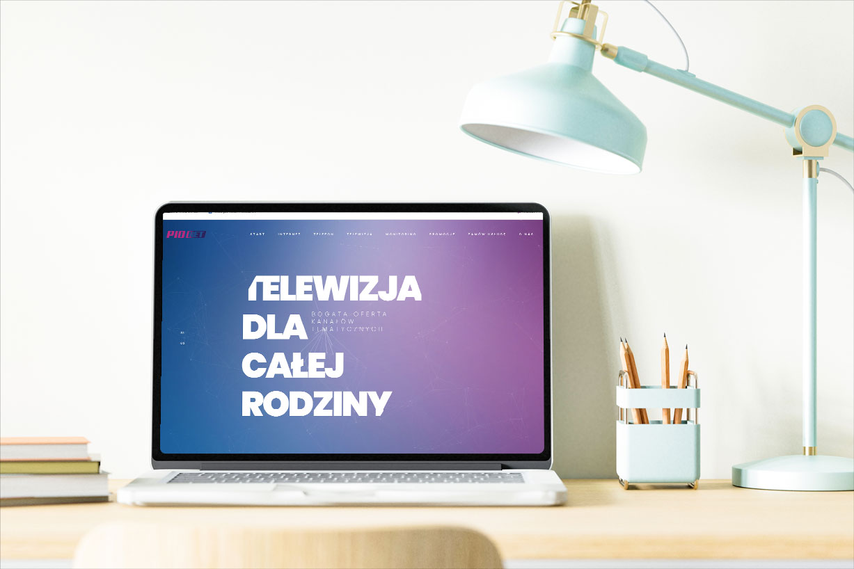 Pionet - Internet i Telewizja – widok zrealizowanej strony internetowej 2