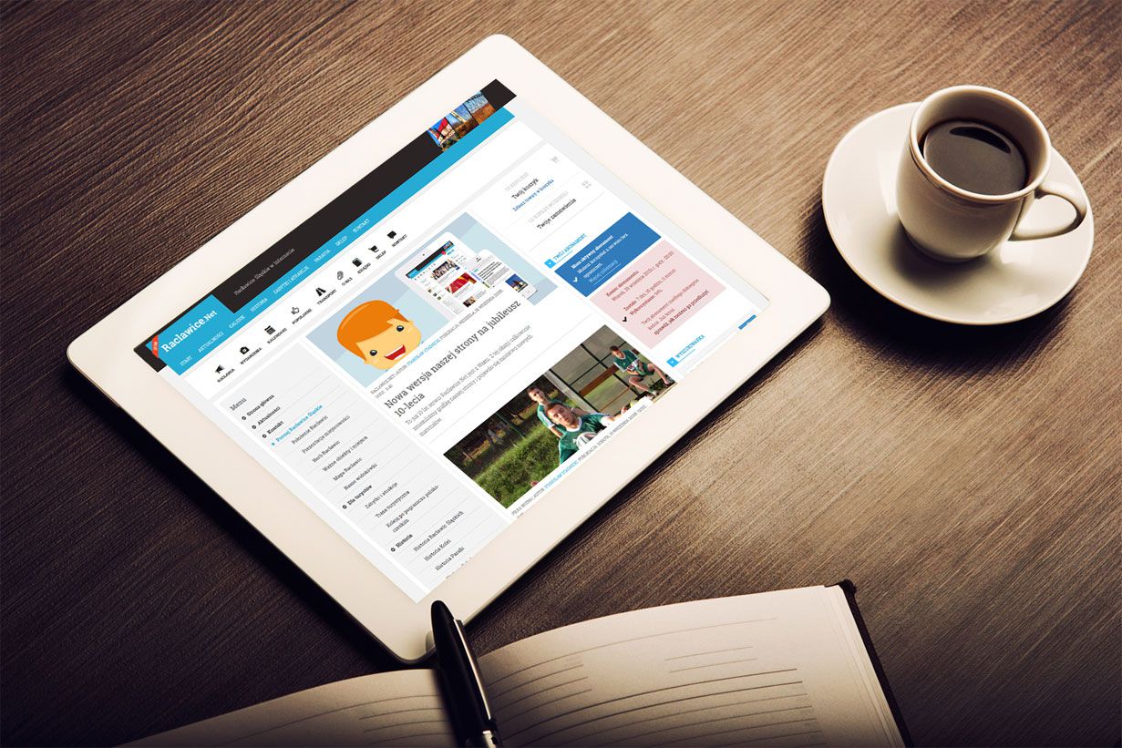 Raclawice.net - nowa strona – widok zrealizowanej strony internetowej 2