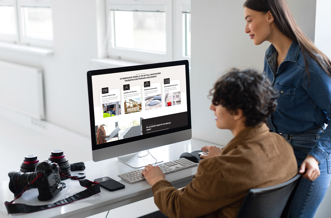 Skanowanie Budynków 3d – widok zrealizowanej strony internetowej 3