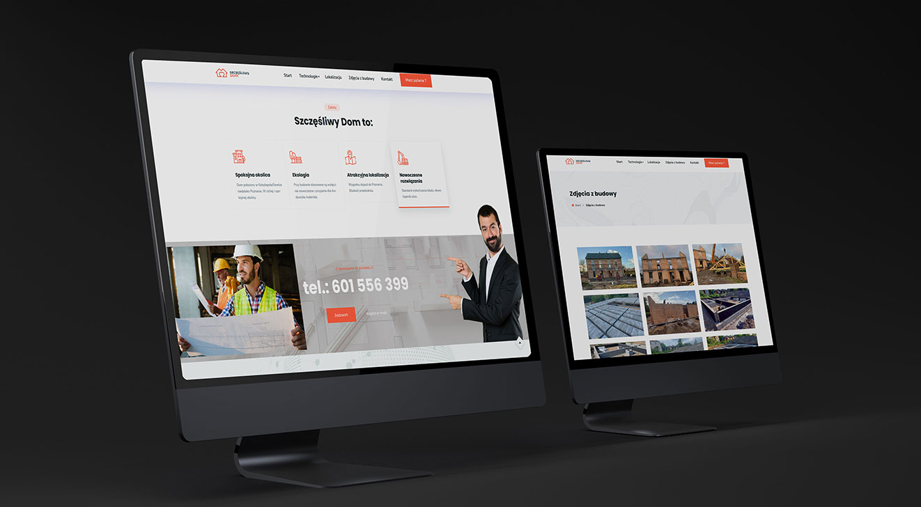 Szczęśliwy Dom - kup swoje mieszkanie – widok zrealizowanej strony internetowej 2
