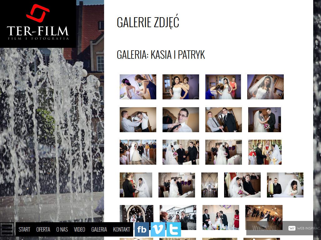 Studio filmowe Ter-Film – widok zrealizowanej strony internetowej 2