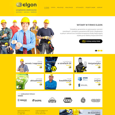 Miniatura strony www: Elgon-EX - urządzenia elektryczne