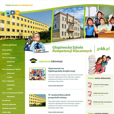 Miniatura strony www: Głogówecka Szkoła Kompetencji Kluczowych